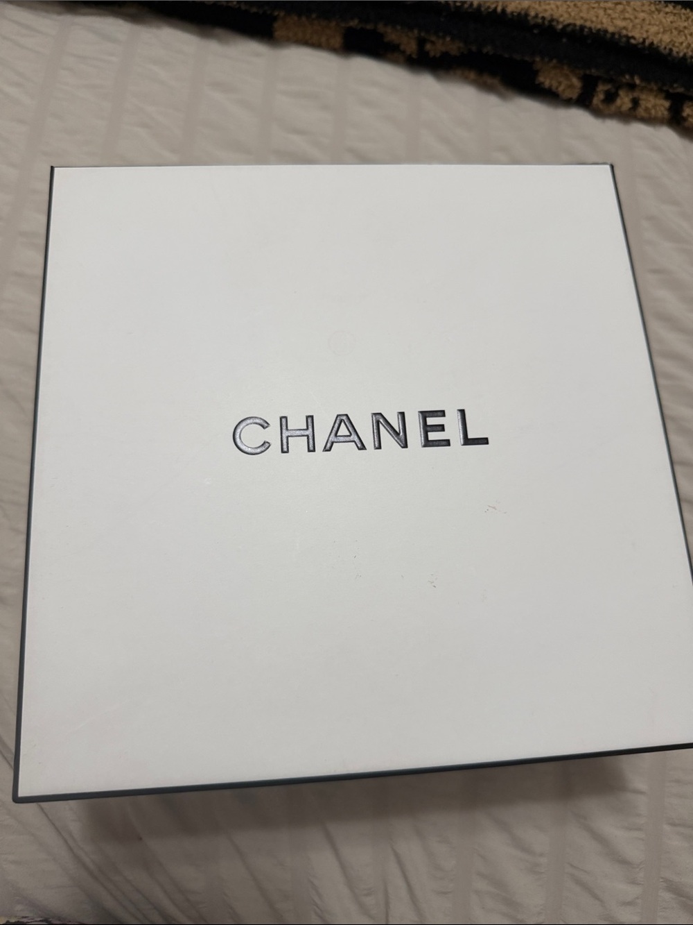 CHANEL White Box with Black Logo